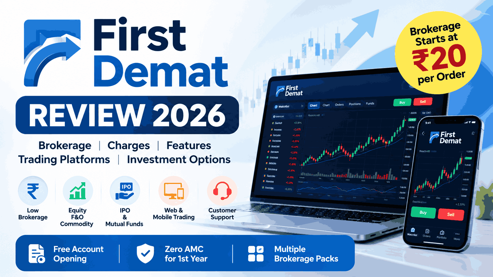 First Demat Review 2026 Brokerage Charges, Trading Platforms & Features